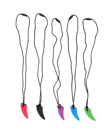 Buy Chew Collar Safety 5 Pack | Tooth Shape Silicone Sensory Relief for Anxiety | Heat Resistant | Worldwide Shipping - Buy Online on SooperMarket.com