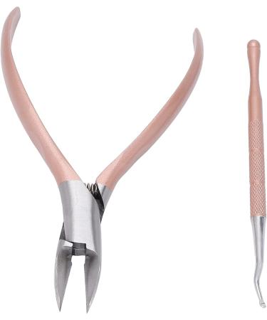 Verdant Touch Toenail Lifter Stainless Steel Toenail Nippers and Lifter Set Professional Ingrown Nail Pedicure Tools Rose Gold for Precision Nail Care - Buy Online on SooperMarket.com