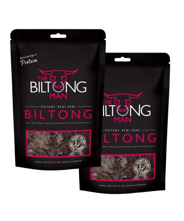 The Biltong Man | Peri-Peri Beef Biltong | Healthy High Protein Dried Chilli Beef Snack | (1000 Grams) 1000 Grams