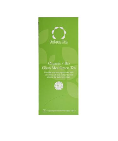 Buy Solaris Tea Organic Chun Mee Green Tea - 40 Silk Bags | Premium Green Tea 60g - International Shipping Available - Buy Online on SooperMarket.com