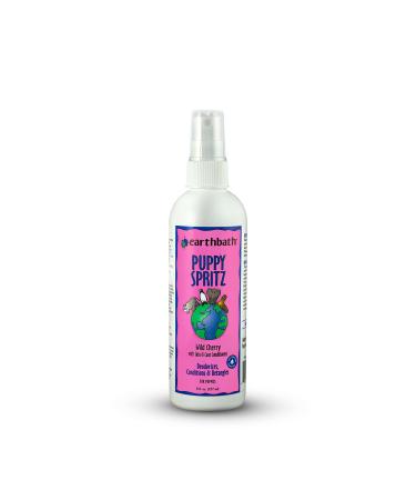 earthbath Puppy Spritz, Dog & Puppy Deodorizing Spray, Wild Cherry, 8oz  Detangles, Deodorizes & Conditions  Made in USA 8 Ounce