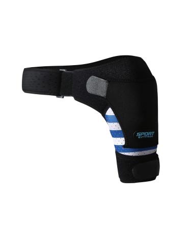 Magidal shoulder support shoulder compression cuff sleeve wrap shoulder care neoprene shoulder support belt for men and women for gym blue