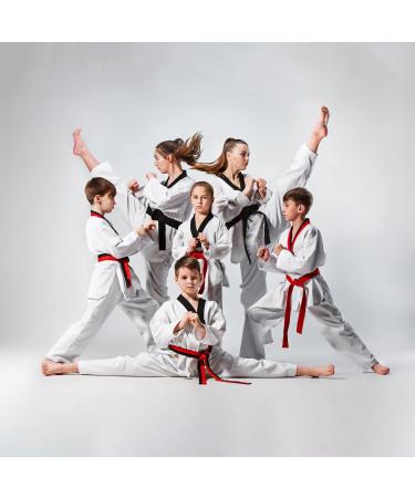 Lightweight Karate Uniform for Kids & Adults - Martial Arts Gi with Belt 00 (3'8 - 4'0 / 50 lbs) - White - Buy Online on SooperMarket.com