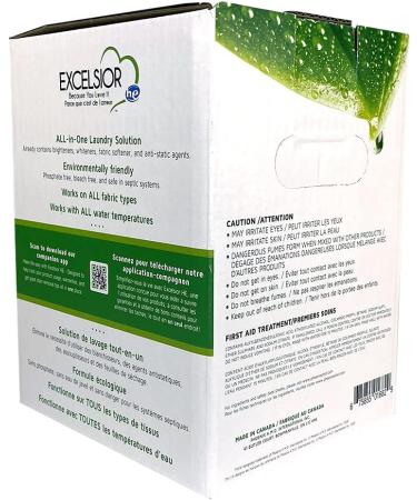 Excelsior Laundry Detergent with Stain Remover - Eco-Friendly & Biodegradable 3L - Fresh Scent for All Washers - Buy Online on SooperMarket.com