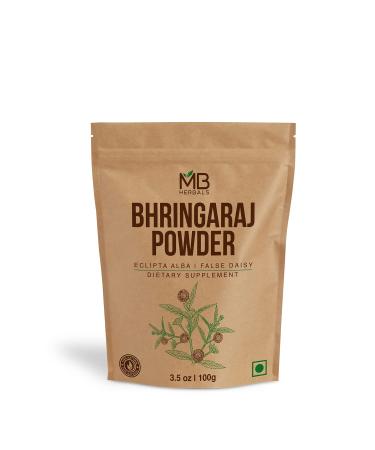 MB Herbals Pure Bhringraj Powder 100 Grams | Pure Bhringaraj Eclipta Alba Powder | Hair Growth
