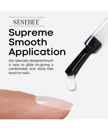 15ml Gel Top Coat and Base Coat Set - No Wipe, Soak Off, LED Lamp Dry, Clear Shine Gloss - Long Lasting Nail Art Gel Polish Resin (5in1 Functional Glue) - Buy Online on SooperMarket.com