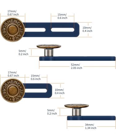 10PCS Button Extenders for Trousers - Waist Extenders for Men & Women | Jeans & Trouser Waistband Extender Set - Buy Online on SooperMarket.com