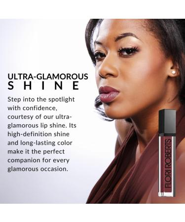 Flori Roberts Mineral Base Lip Shine - Vibrant Lip Gloss for Women of Color Non-Sticky Long Wear High Shine Finish in Copper - Buy Online on SooperMarket.com