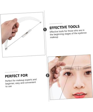 Didiseaon 1 Set Positioning Ruler Drawing Line Tool Eyebrow Measuring Ruler Eyebrow Trimming Ink Line - Buy Online on SooperMarket.com