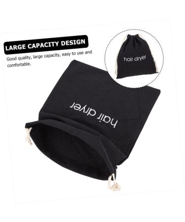 Baluue 4pcs Hair Dryer Storage Bag Hair Dryer Receive Bag Hair Crimping Tool Practical Bags Fabric Black - Buy Online on SooperMarket.com