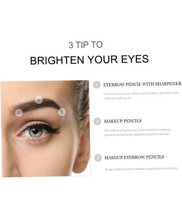BELLIFFY 8pcs Wooden Beauty Eyebrow Pencil Eye Brow Pencils for Women Eyebrow Makeup Tool 1 count (Pack of 1) Black - Buy Online on SooperMarket.com