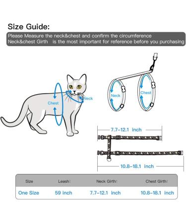 Gold Moons Glow in The Dark Cat Harness and Leash Set for Kittens & Small Animals - Buy Online on SooperMarket.com