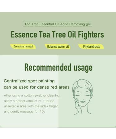 Tea Tree Oil Acne Gel - Acne Removal Cream & Skin Repair | Moisturizing Treatment for Acne Spots & Blackheads | 20g - Buy Online on SooperMarket.com