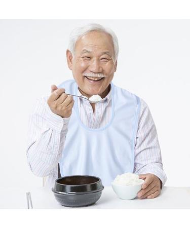 Adult Bib Reusable and Washable Bib for Elderly Seniors Disabled Women Men Waterproof Adult Elder Mealtime Bib Clothing Protector Bib with Crumb Catcher Eating Aprons Art Smocks - Buy Online on SooperMarket.com