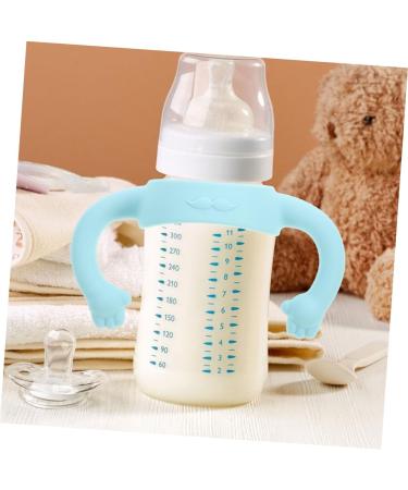 Vaguelly 2pcs Bottle Handle Milk Bottle Grips Silicone Bottle Grip Bottle Grip Milk Bottle Accessories Bottle Grip Bottle Grip Child Feeding Bottle Silica Gel Feeder 14.00X5.00X5.00CM Sky-blue - Buy Online on SooperMarket.com