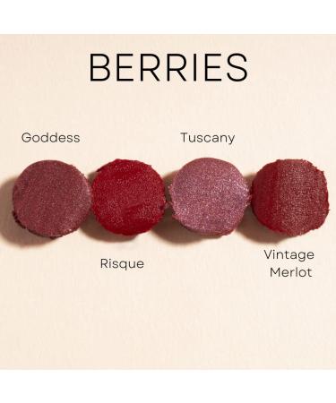Honeybee Gardens Truly Natural Long Lasting Lipstick - Risque (Matte Red Wine) 0.13 oz - Vegan, Gluten & Cruelty-Free - Buy Online on SooperMarket.com