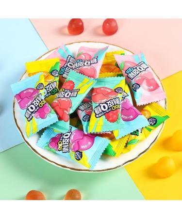 Peeling Fruit Juice Fudge 4 flavors candies snack mango white peach gummy candy 68% Juice Content soft candy Desserts Healthy Snack Food New Year Candy Casual Snacks gift pack (1000g(About200 pieces)) - Buy Online on SooperMarket.com