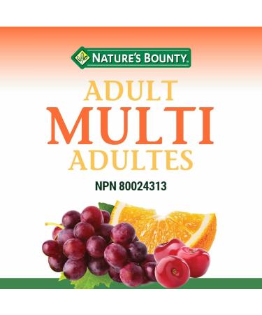 Nature's Bounty Melatonin Supplement Helps Reset Bodys Sleep-Wake Cycle 2.5mg 60 Gummies & Adult Multivitamin Supplement Helps Maintain Bones and Immune Function 75 Gummies - Buy Online on SooperMarket.com