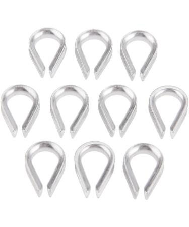 10Pcs 1/8 Wire Rope Chain Thimble for Boat Rigging | 316 Stainless | Anchor & Splicing Tool - Buy Online on SooperMarket.com