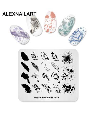 Chinese Style Nail Stamp Plate Set - 4 Origami Spring Designs for DIY Nail Art | Beijing Opera Templates - Buy Online on SooperMarket.com