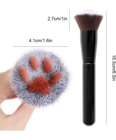 Professional Cat Paw Makeup Brush Soft Fiber Bristles for Perfect Blending Suitable for Foundation Pre Makeup and Repairing (a) - Buy Online on SooperMarket.com