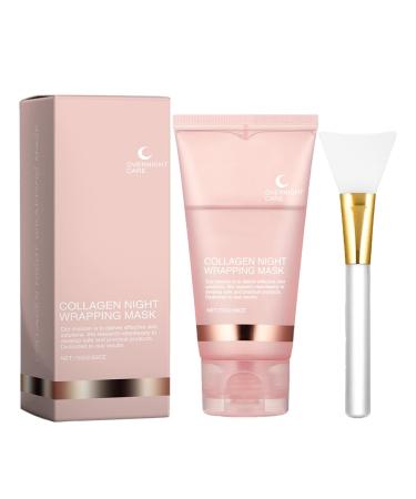 Collagens Overnight Wrapping Peel Off Facial Maskk | Collagens Night Wrapping Maskk Collagens Overnight Wrapping Peel Off Facial Maskk Elasticity & Hydration Care Reduces Sagging & Dullnes