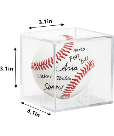 UV Protected Acrylic Baseball Display Case - Perfect for Autographed Memorabilia (1) - Buy Online on SooperMarket.com