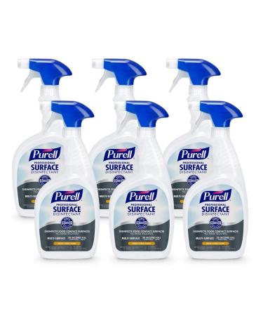 PURELL Professional Surface Disinfectant Spray, Citrus Scent, 32 fl oz Capped Bottle with Spray Trigger in Pack (Pack of 6) - 3342-06