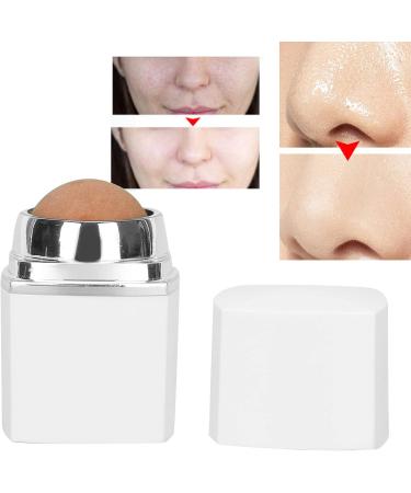 Mini Portable Facial Roller Reusable Facial Skin Care Tools for Exquisite Makeup Volcanic Stone Oil Absorbing Ball for Skincare Easy Cleaning Makeup Beauty Accessories for Female Girls(White) - Buy Online on SooperMarket.com