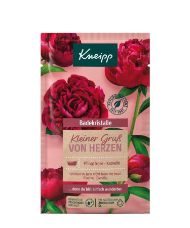 Kneipp bathing crystals Small greeting from the heart swimming salt with deep salt and the combination of peony extract and nourishing camellia oil a moment of security 60g