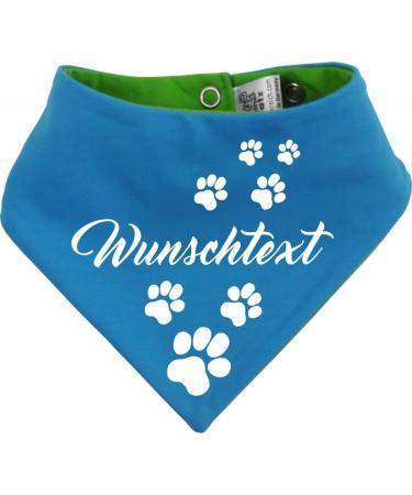 Both-Sided Multicolor Dog Turning Cloth (FB: Lime-Royal) | Size 3 Neck 36-44 cm | LIMGEEN-ROYALBLAU - International Shipping Available - Buy Online on SooperMarket.com