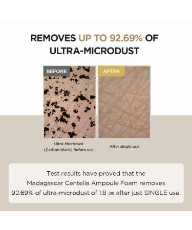 SKIN1004 Madagascar Centella Ampoule Foam Cleanser 125ml - Low pH, Natural Soda Powder, Coconut Surfactant - EWG Green Grade - Buy Online on SooperMarket.com