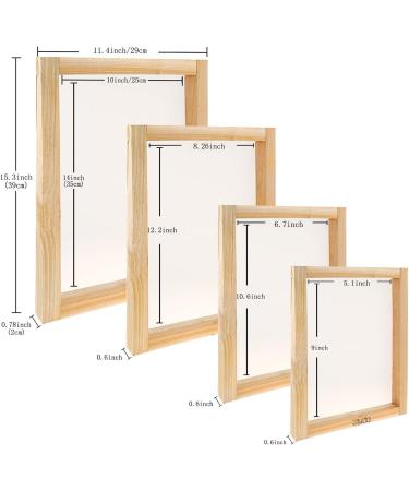 Caydo 38 Piece Screen Printing Kit with Fabric Ink, Frames, Squeegees, Film, Knife, and Tape - Buy Online on SooperMarket.com