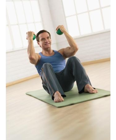 STOTT PILATES 3-Pound Green Toning Ball - Tone and Strengthen Muscles Efficiently - Buy Online on SooperMarket.com