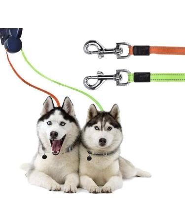 Buy Gobesty Double-Pulling Dog Leash - Retractable 3M Leash for Two Dogs with LED Light & Garbage Box | International Shipping - Buy Online on SooperMarket.com