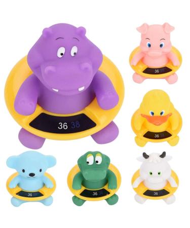 Cartoon Animal Digital Water Thermometer Baby Bath Toy - Pink Pig Design - Buy Online on SooperMarket.com