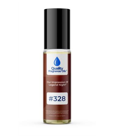 Quality Fragrance Oils' Impression #328 Generic Alternative for Legend Night for Men (10ml Roll On) Legend Night for Men Impression #328 0.34 Fl Oz (Pack of 1)