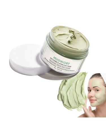 Green Tea Clay Mask Blackhead Remover Poreless Cleansing Face mask Green Tea Deep Cleanse Mask SPA Face masks for deep cleaning detoxification and reduction in acne and blackheads 55g