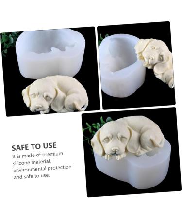 Ciieeo 3pcs Mold Animal Resin DIY Cake Rubber Dessert Jewelry Ice Cube Candy Chocolate Ice Cube Mould Silicone Coaster Epoxy Baking Tool Sleeping Dogs 3D Silica Gel Mousse Chocolate White 10.8X8.5X5CMx3pcs - Buy Online on SooperMarket.com