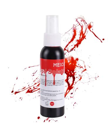 MEICOLY 2.1oz Fake Blood Spray - Halloween Liquid Blood for Zombie Bride, Vampire, and Monster SFX Makeup - Dark 1 Pack - Buy Online on SooperMarket.com