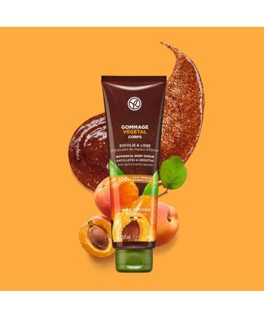 Yves Rocher Botanical Scrub with Apricot Powder - 150 ml | Gentle Exfoliator for Radiant Skin International Shipping Available - Buy Online on SooperMarket.com