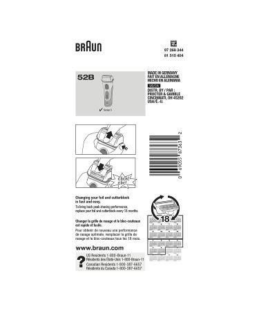 Braun Series 5 Shavers Replacement Foil and Trimmer Head Cassette - Silver Finish - Buy Online on SooperMarket.com