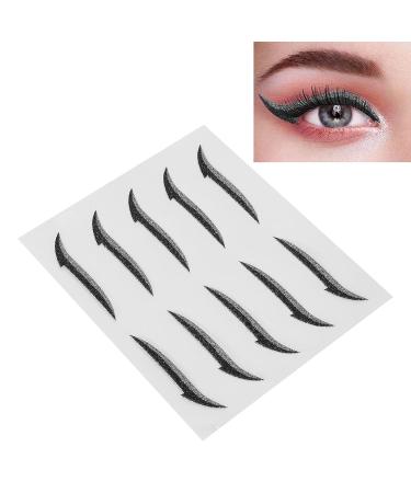 Silver Glitter Winged Eyeliner Stickers - Waterproof & Self Adhesive for Women's Makeup at Weddings & Parties - Buy Online on SooperMarket.com