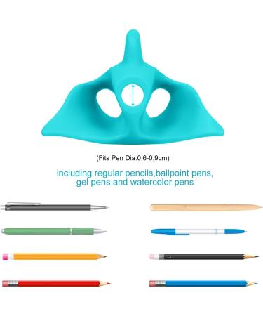 Buy Vicloon Ergonomic Pencil Handles - 3 Writing Aids for Kids Includes 6 Cartoon Pen Caps & Owl Design (Green) - Perfect for Right & Left-Handers | International Shipping Available - Buy Online on SooperMarket.com