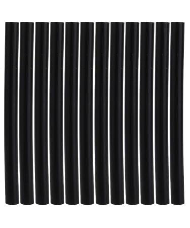 Hot Glue Stick Set of 12 Hot Melt Glue Stick Professional Hair Extensions Keratin Gun Bond Stick Glue Hair Extensions(Black)