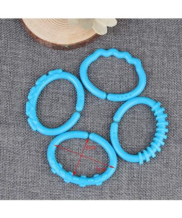 24pcs Rainbow Teething Rings for Babies | Safe Gift & Toy | International Shipping - Buy Online on SooperMarket.com