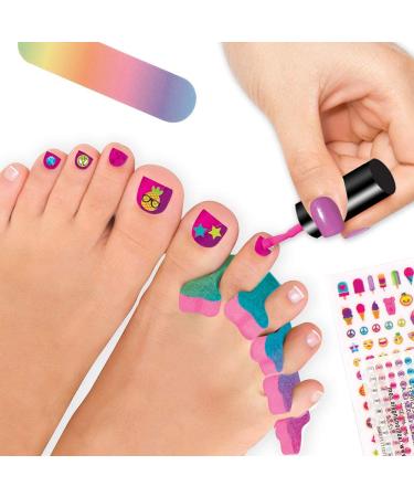 Fashion Angels Pretty Pedi Pedicure Kit for Girls - Kids Nail Spa Set with Polish, Stickers, Toe Separators, File, and Bath Bombs - Ages 8 - Buy Online on SooperMarket.com