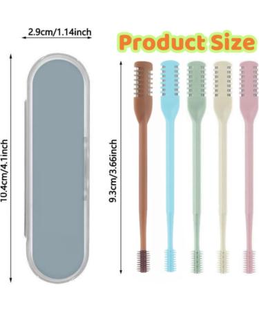 WEERSHUN 2-in-1 Nasal Hair Cutter - 2024 Double-Sided Nose Hair Knife & Portable Ear Picker - Manual 360 Rotating Nostril Hair Remover Tool for Men & Women (Blue 3pcs - Buy Online on SooperMarket.com