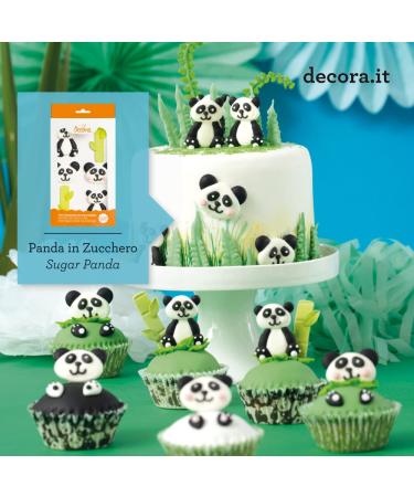 Buy Decora 0500319 Pack of 8 Pandas Sugar Decor - Perfect for Baking & Cake Decoration | International Shipping Available - Buy Online on SooperMarket.com