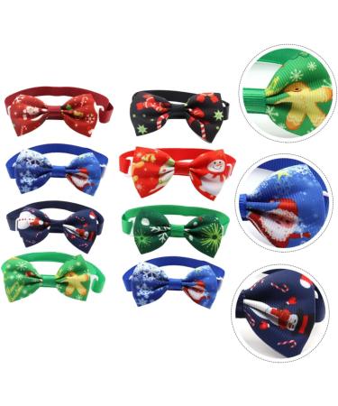 Amosfun 8-Pack Christmas Puppy Costume Accessories | Holiday Dog Collars & Decorations - Buy Online on SooperMarket.com